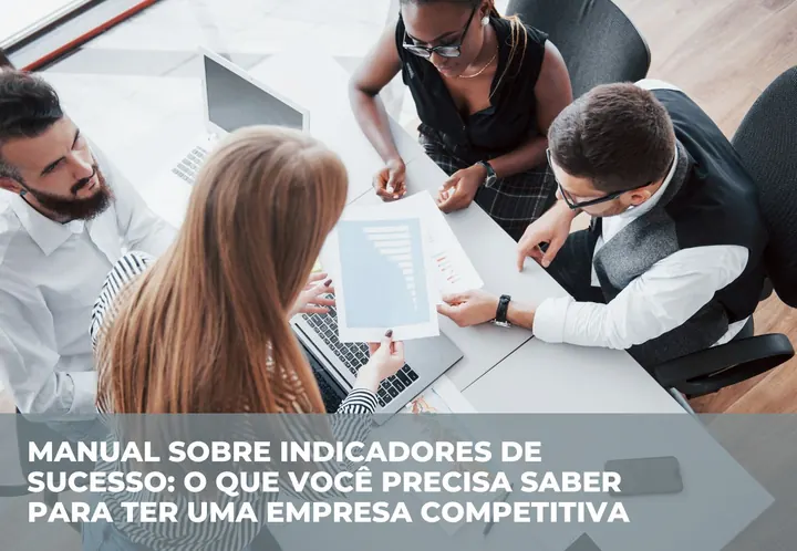 Capa do e-book Manual sobre indicadores de sucesso para ter uma empresa competitiva
